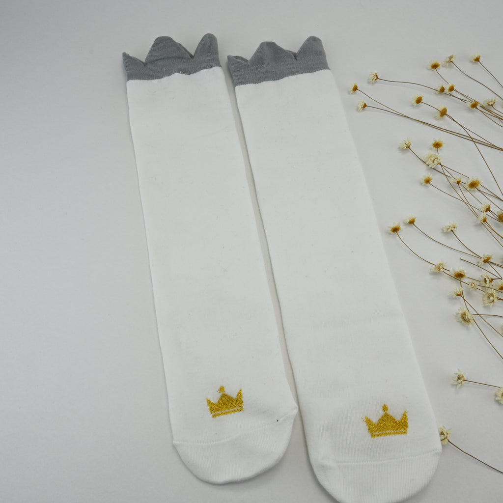 Over The Knee Socks with crown for Girls; Toddlers 2T-5T — Soft, Breathable, Fashion