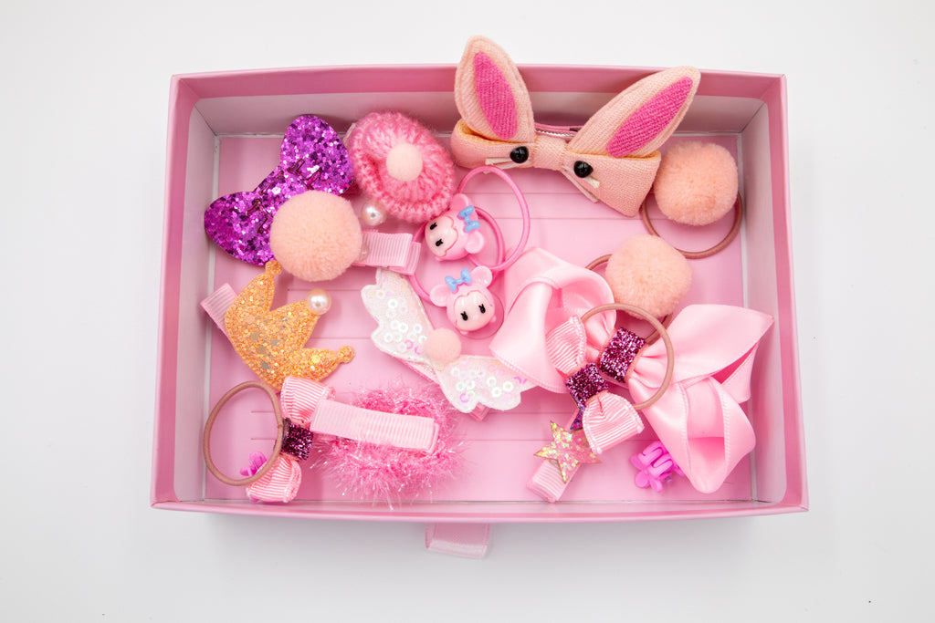 Kids Signature Hair Accessories – A 12-Piece Treasure Box of Style!