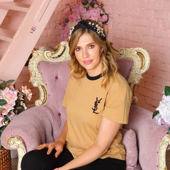 Luxury Beaded Headband with a Knot on Top