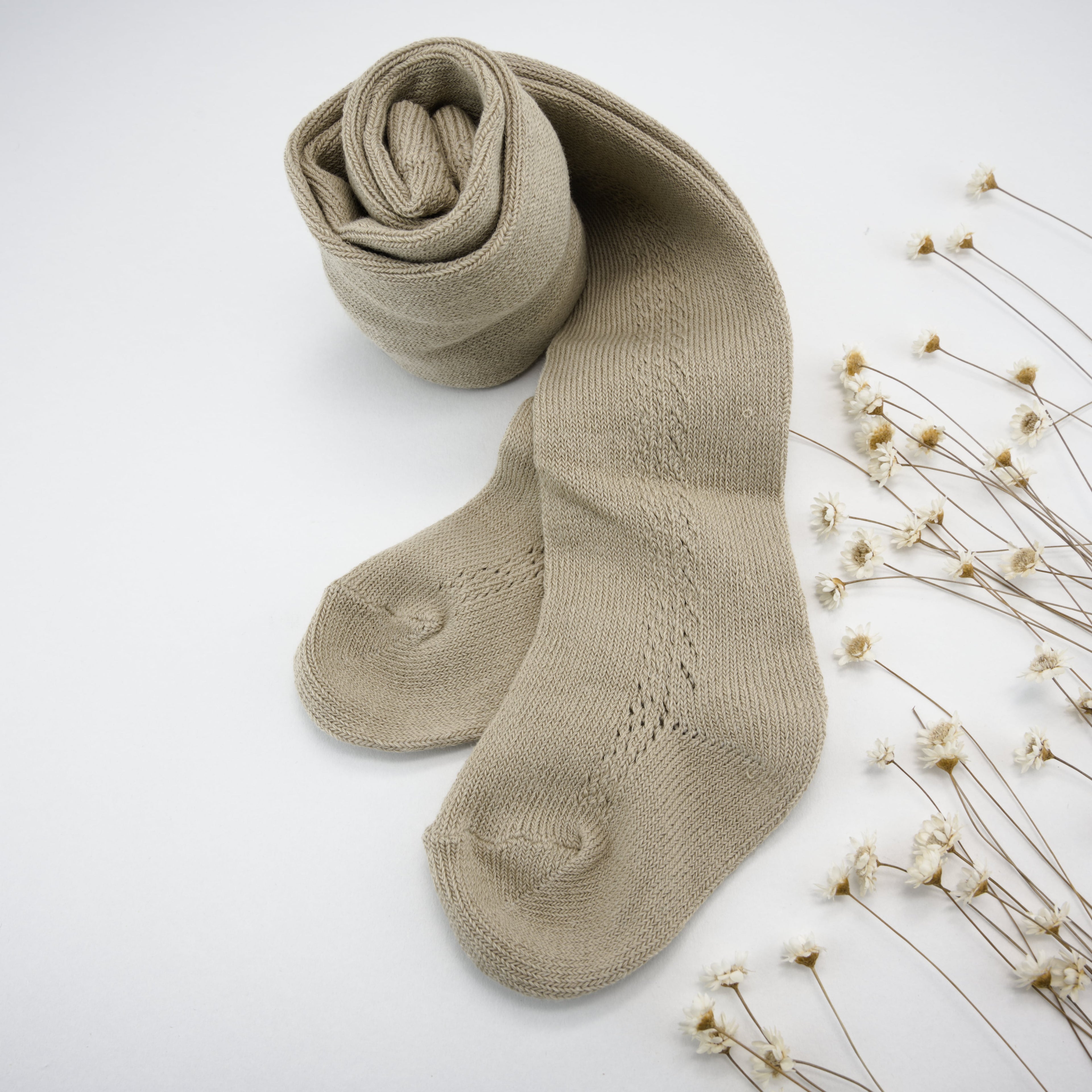 Boho Style Tights with side detailing for Girls; Toddlers — Soft, Breathable, Stretchy Everyday Tights, Multiple sizes