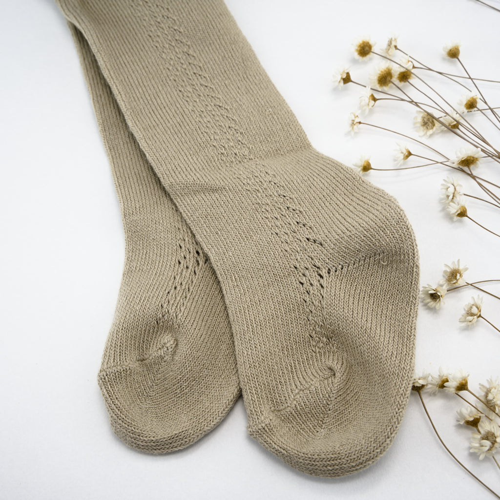 Boho Style Tights with side detailing for Girls; Toddlers — Soft, Breathable, Stretchy Everyday Tights, Multiple sizes