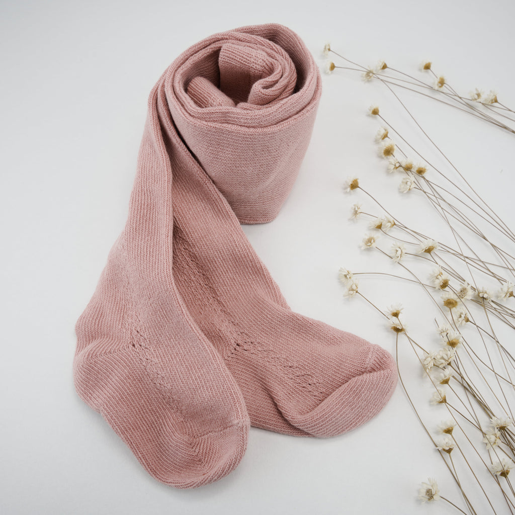 Boho Style Tights with side detailing for Girls; Toddlers — Soft, Breathable, Stretchy Everyday Tights, Multiple sizes