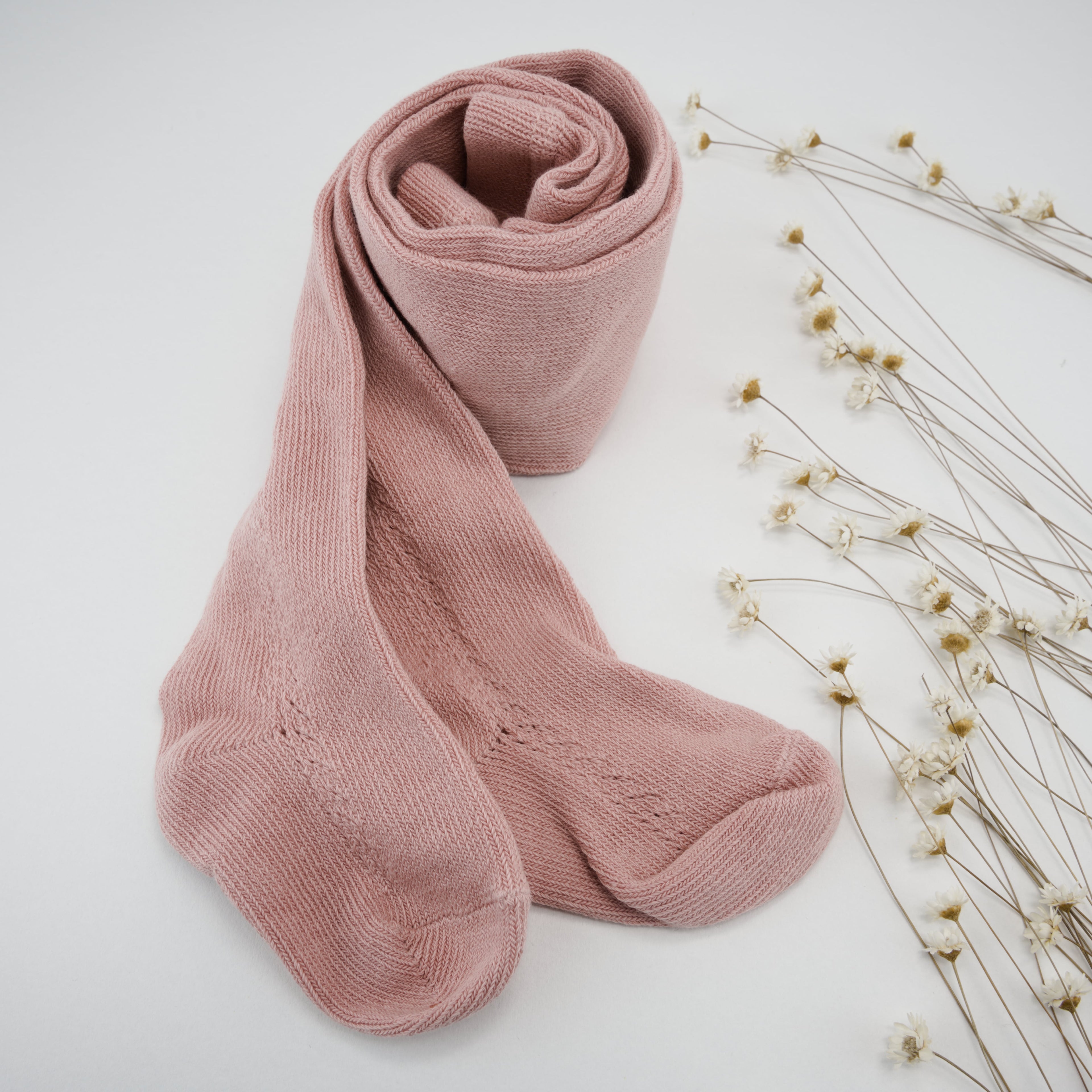 Boho Style Tights with side detailing for Girls; Toddlers — Soft, Breathable, Stretchy Everyday Tights, Multiple sizes